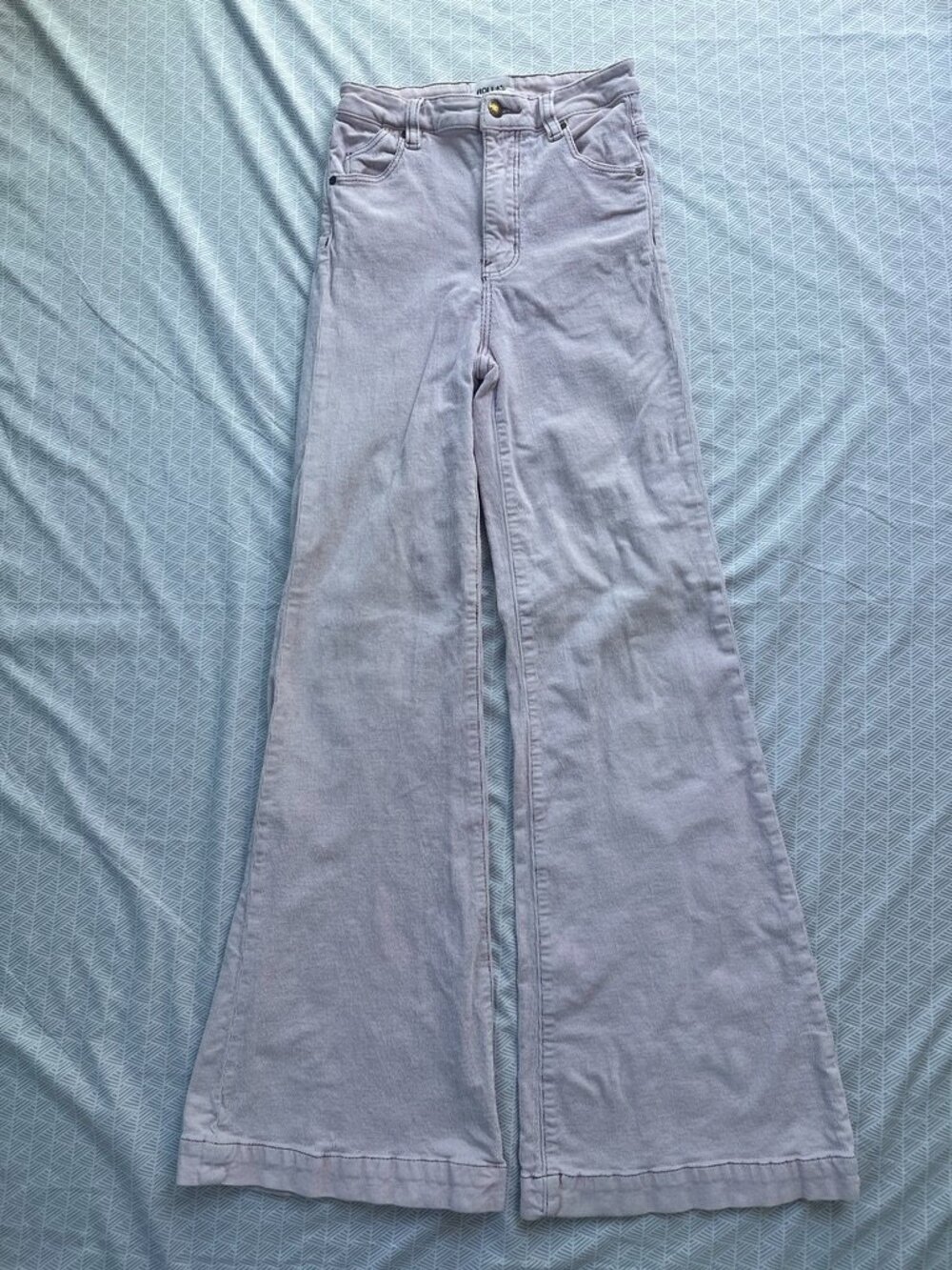 Rolla's Eastcoast Flare High Waist Corduroy Pants Retro Pink - Size 25